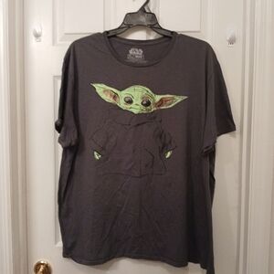 Star Wars Baby Yoda T-Shirt Men's Size 3X Gray Reflective